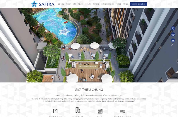 Theme Giới thiệu dự án bất động sản - Safira