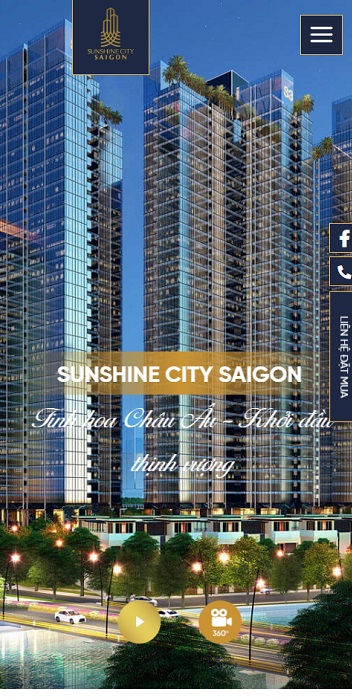 Theme WordPress dự án bất động sản mẫu số 18 - Sunshine City